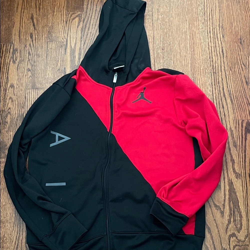 Jordan Red and Black Kids Hoodie